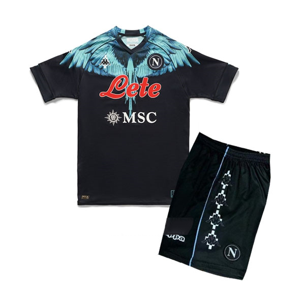 Camiseta Napoli Portero Kappa x Marcelo Burlon Niño 2021/22